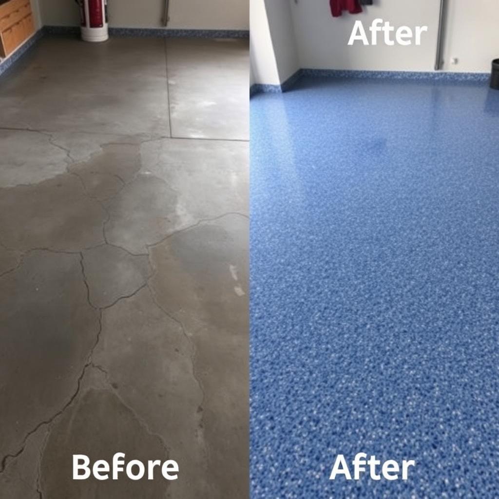 Residential Garage project before and after