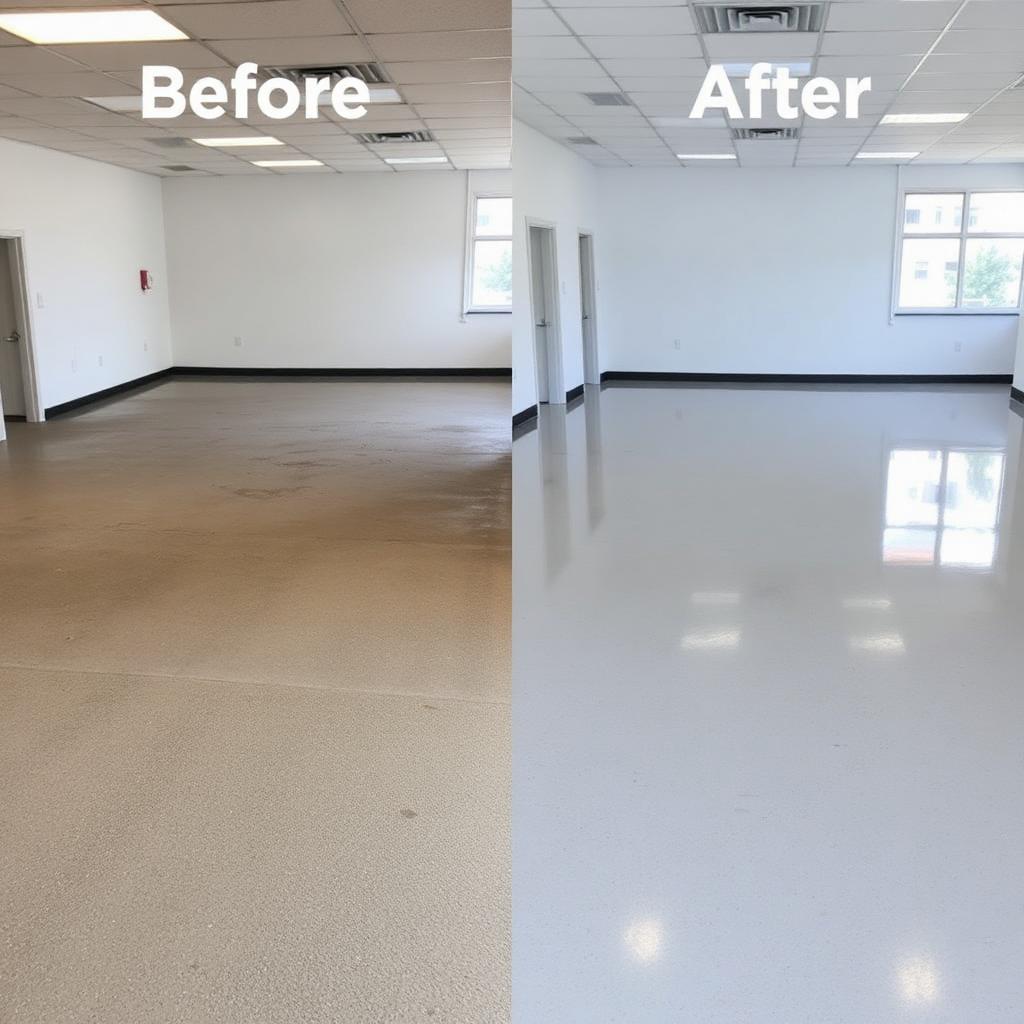 Commercial Office project before and after